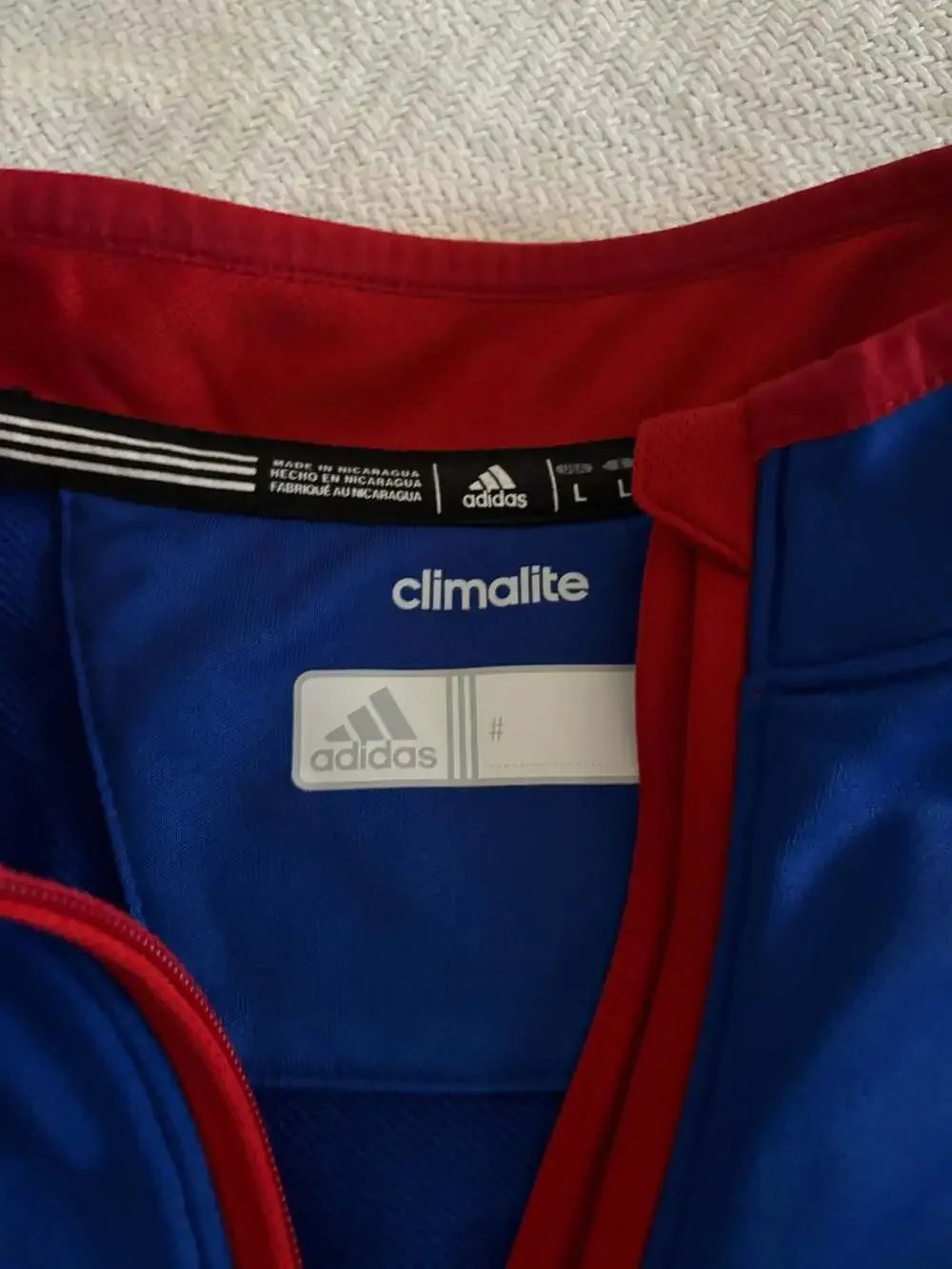 Adidas Kansas Jayhawks Men's Climalite Short Sleeve 1/4 Zip Sideline Pullover